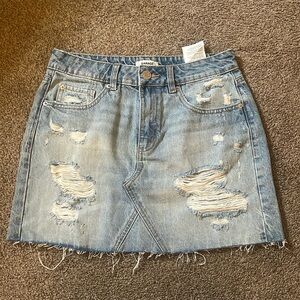 Garage denim skirt